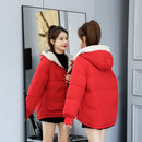 Women's Short, Loose-Fitting, Padded Cotton Jacket Coats