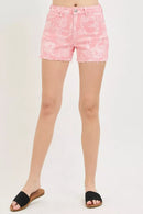 RISEN High Rise Printed Shorts
