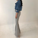 Fashion Short Personalized Denim Coat For Women