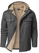 Men's Sherpa Lined Hooded Jacket