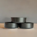 Onyx Metallic 3.25” Scalloped Shorty Tumbler Boot