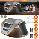 5-8 Person Pop Up Tent Automatic Setup Camping Tent Waterproof InstantÊSetup Tent with 4 Mosquito Net Windows Carrying Bag for Hiking Climbing Adventu