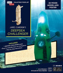 IncrediBuilds: James Cameron's DEEPSEA CHALLENGER 3D Wood Model and Poster