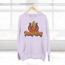 Pump-King Halloween Hoodie, Cozy Fleece Sweatshirt for Fall, Funny Pumpkin Apparel, Autumn Style, Perfect for Halloween Celebrations