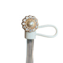 PEARL STRAW TOPPER - Tumbler Handle Charm