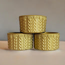 Gold Metallic MACRAME Tumbler Boot