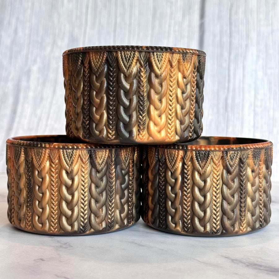Chocolate Gold Remix MACRAME Tumbler Boot