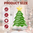 Personalized Christmas Tree Photo Plaque | Six Names