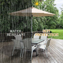 9 Feet Patio Outdoor Market Umbrella with Aluminum Pole without Weight Base