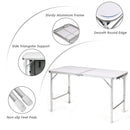 Height Adjustable Folding Camping Table-Gray