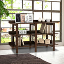 59 Inch Console Table with 3-tier Open Shelf for Front Hall Hallway and Foyer