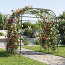 7.5 FT Tall Metal Garden Arch Trellis for Climbing Plants Outdoor