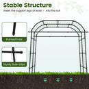 7.5 FT Tall Metal Garden Arch Trellis for Climbing Plants Outdoor