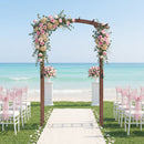 7.5 Ft Garden Arch Wooden Arbor Outdoor Wood Trellis for Climbing Plants