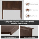 Solid Wood Flat Panel Headboard for Twin-size Bed