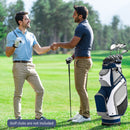 10.5 Inch Golf Stand Bag with 14 Way Dividers and 7 Zippered Pockets