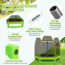 7 Feet Kids Recreational Bounce Jumper Trampoline-Green