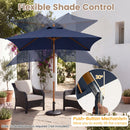 Rectangular Patio Umbrella 7ft with Adjustable Tilt
