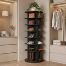 7-Tier Rotating Shoe Rack Tower with 360° Spin - White