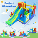 7-in-1 Inflatable Bounce House with Slide and Ball Pit