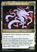 The Kami War // O-Kagachi Made Manifest (PRE-227S) - Kamigawa: Neon Dynasty Promos: (fandfc, enchantment) Foil