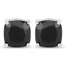 5.30 Carat Genuine Black Spinel .925 Sterling Silver Earrings