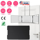 3 Way Mirror with LED Telescopic Hanger Tri-fold Mirror Personal Makeup Mirror with Micro USB Cable for Self Shaving Hair Cutting Dyeing Curling Braid