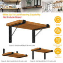 2-Pack Heavy Duty L-Shaped Shelf Brackets with Screws