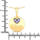 0.21 Carat Genuine Tanzanite .925 Sterling Silver Pendant