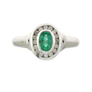 .60ct Emerald Diamond Ring 10KT White Gold