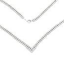7.00ct Diamond Tennis Necklace 14KT White Gold