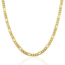 3.5mm 14k Yellow Gold Lite Figaro Chain