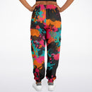 Fiesta Colors Paint Splatter Unisex Cargo Joggers (Fleece Lined)