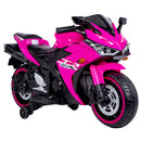 Kids Motorcycle,12V Motorcycle For Kids 3 4 5 6 Years Boys Girls 12v7ah Kids Motorcycle Ride On Toy With Training Wheels Manual Throttle Drive By Hand Lighting Wheels