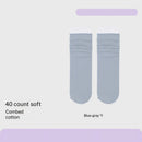 Combed Cotton Sweat-absorbent Deodorant Solid-color Knee-high Socks