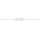 14K White Gold 1/4 Cttw Round-Cut Graduating Diamond Open Circle Hoop 18" Pendant Necklace (J-K Color, I1-I2 Clarity)