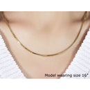 1.6mm 14K Yellow Gold Classic Box Chain