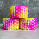 PURPLE & YELLOW WAFFLE Summer Sunset Tumbler Boot