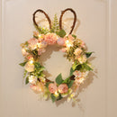 Easter Egg Rabbit Wreath Pendant