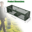 2-Pack Humane Live Rat Trap Cage with Dual Doors