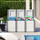 80 Gallon Patio Container with Lockable Lid for Packages and Garden