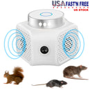 360¡ Ultrasonic Rodent Chaser Electronic Plug-in Mouse Control for Indoor Use Rodent Deterrent with Ultrasonic Sound
