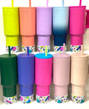 80's Vibe Tumbler Boot- pink, green, blue, yellow