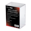 2-Piece Clear 250 Card Storage Box