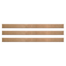 Merola Stick Copper 3/8 x 5 3/4 Inch Stainless Over Porcelain Wall Trim 3 Pcs