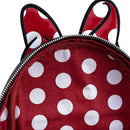 Loungefly Disney Minnie Mouse Bow Faux Leather Womens Mini Backpack