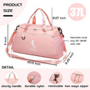 Gym Duffle Bag with Shoe Compartment & Wet Pocket 37L