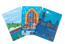 Harry Potter: Exploring Hogwarts Sewn Notebook Collection (Set of 3)