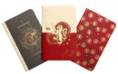 Harry Potter: Gryffindor Constellation Sewn Pocket Notebook Collection (Set of 3)