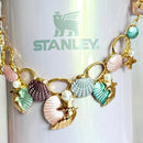 Sea Shells Deluxe Tumbler Charm Necklace